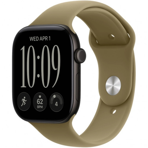 Смарт-часы Apple Watch Series 12 42mm Black Aluminum Case with Olive Sport Band S/M
