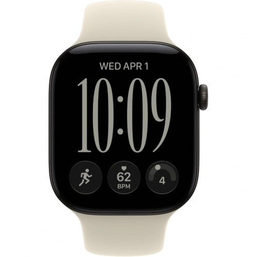 Смарт-часы Apple Watch Series 12 42mm Black Aluminum Case with Sand Sport Band M/L