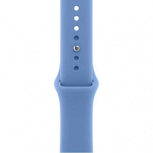 Смарт-часы Apple Watch Series 12 42mm Black Aluminum Case with Wildflower Blue Sport Band M/L