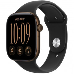Apple Watch Series 12 42mm Dark Bronze Aluminum Case with Black Sport Band M/L