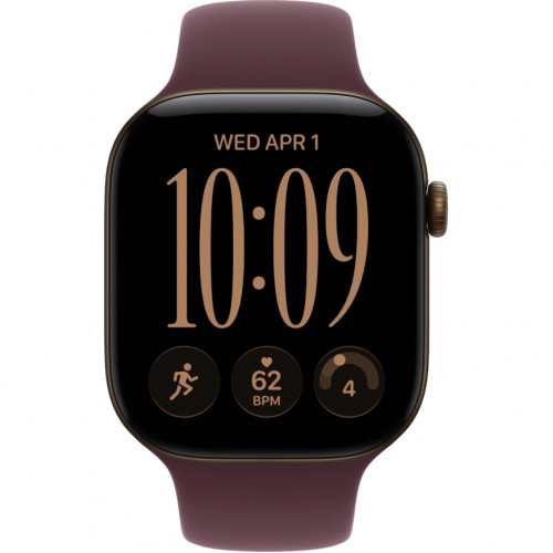 Смарт-часы Apple Watch Series 12 42mm Dark Bronze Aluminum Case with Burgundy Sport Band M/L