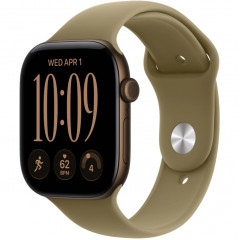 Apple Watch Series 12 42mm Dark Bronze Aluminum Case with Olive Sport Band S/M