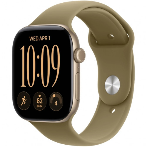 Смарт-часы Apple Watch Series 12 42mm Light Gold Aluminum Case with Olive Sport Band S/M