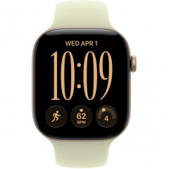 Apple Watch Series 12 42mm Light Gold Aluminum Case with Pale Succulent Sport Band S/M