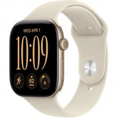 Apple Watch Series 12 42mm Light Gold Aluminum Case with Sand Sport Band M/L