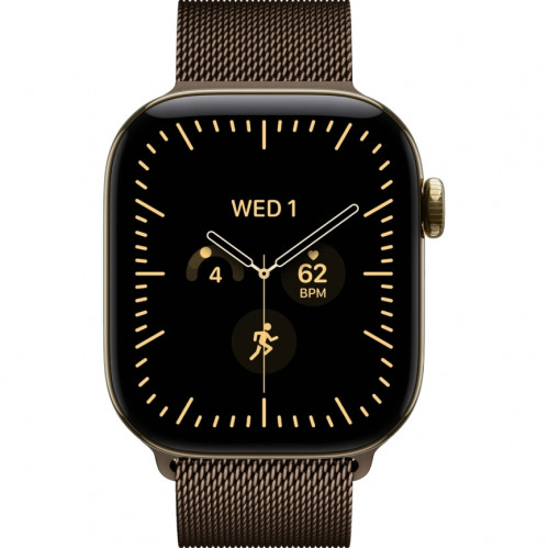 Смарт-часы Apple Watch Series 12 42mm Radiant Gold Titanium Case with Dark Bronze Milanese Loop