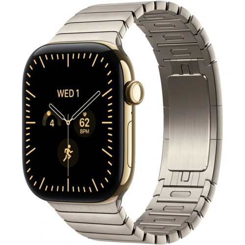Смарт-часы Apple Watch Series 12 42mm Radiant Gold Titanium Case with Natural Link Bracelet