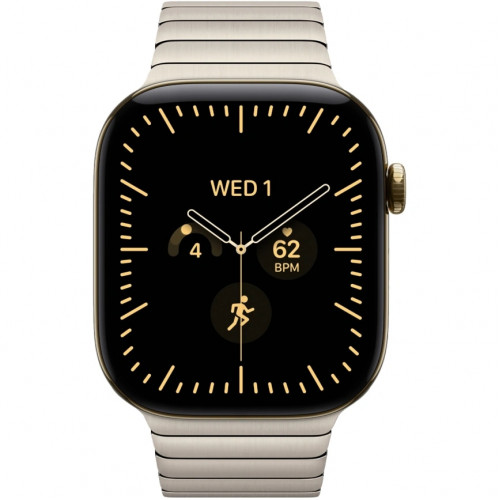 Смарт-часы Apple Watch Series 12 42mm Radiant Gold Titanium Case with Natural Link Bracelet