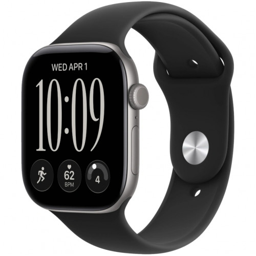 Смарт-часы Apple Watch Series 12 42mm Space Gray Aluminum Case with Black Sport Band M/L