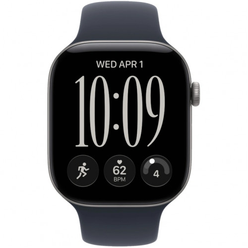 Смарт-часы Apple Watch Series 12 42mm Space Gray Aluminum Case with Navy Blue Sport Band S/M