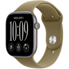Apple Watch Series 12 42mm Space Gray Aluminum Case with Olive Sport Band M/L