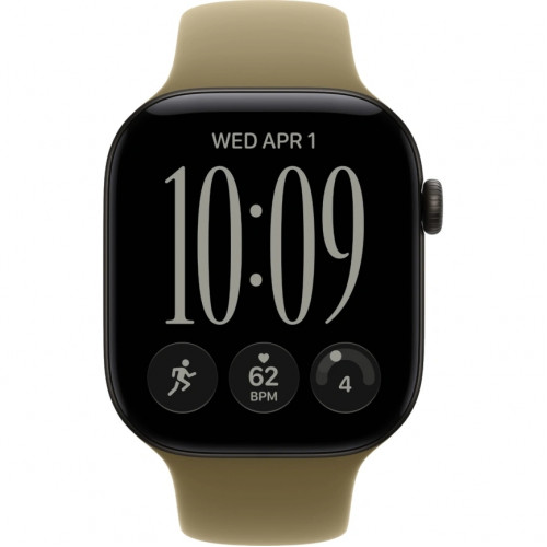 Смарт-часы Apple Watch Series 12 46mm Black Aluminum Case with Olive Sport Band M/L
