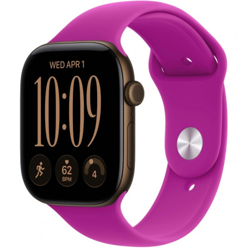 Смарт-часы Apple Watch Series 12 46mm Dark Bronze Aluminum Case with Magenta Sport Band M/L