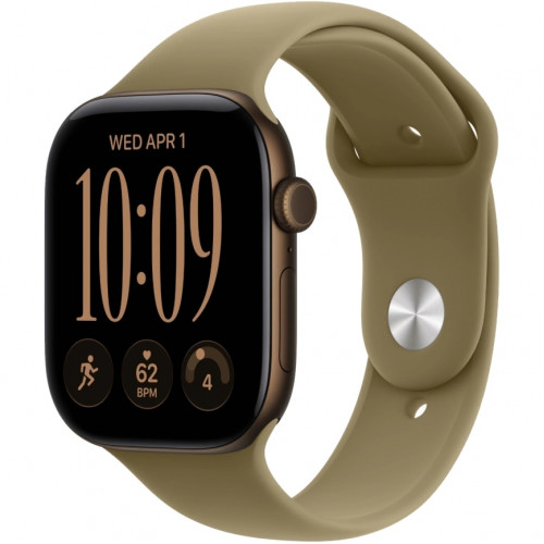 Смарт-часы Apple Watch Series 12 46mm Dark Bronze Aluminum Case with Olive Sport Band M/L