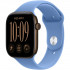 Смарт-часы Apple Watch Series 12 46mm Dark Bronze Aluminum Case with Wildflower Blue Sport Band S/M