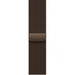 Apple Watch Series 12 46mm Natural Titanium Case with Dark Bronze Milanese Loop S/M