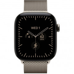 Apple Watch Series 12 46mm Natural Titanium Case with Natural Milanese Loop M/L