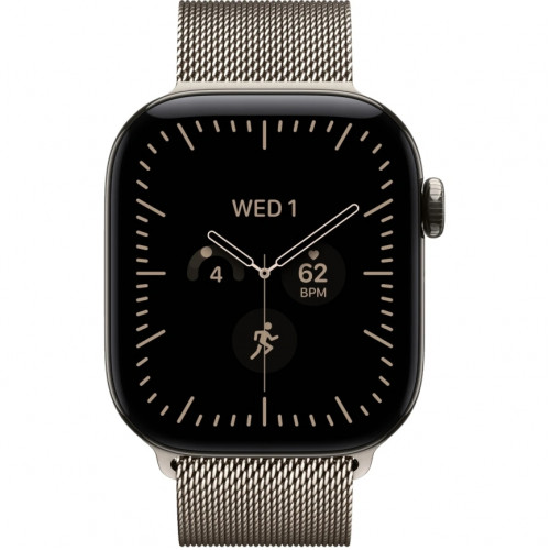 Смарт-часы Apple Watch Series 12 46mm Natural Titanium Case with Natural Milanese Loop S/M