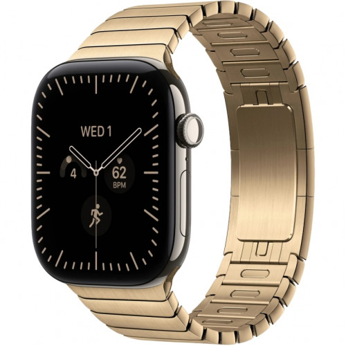 Смарт-часы Apple Watch Series 12 46mm Natural Titanium Case with Radiant Gold Link Bracelet