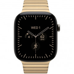 Apple Watch Series 12 46mm Natural Titanium Case with Radiant Gold Link Bracelet