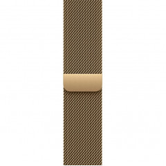 Apple Watch Series 12 46mm Natural Titanium Case with Radiant Gold Milanese Loop S/M