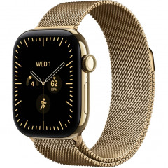 Apple Watch Series 12 46mm Radiant Gold Titanium Case with Radiant Gold Milanese Loop M/L