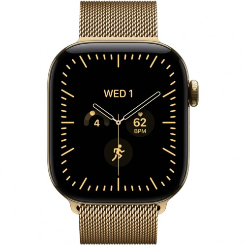 Смарт-часы Apple Watch Series 12 46mm Radiant Gold Titanium Case with Radiant Gold Milanese Loop S/M