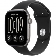 Apple Watch Series 12 46mm Space Gray Aluminum Case with Black Sport Band M/L