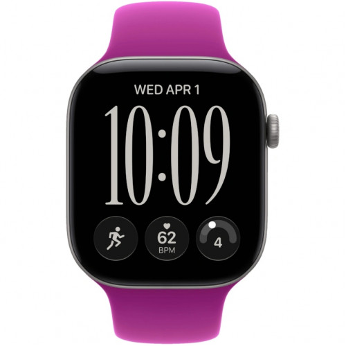 Смарт-часы Apple Watch Series 12 46mm Space Gray Aluminum Case with Magenta Sport Band M/L