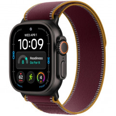 Watch Ultra 4 (2026) 49mm Black Titanium Case with Burgundy Trail Loop S/M