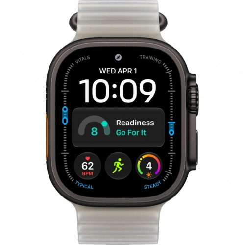 Смарт-часы Apple Watch Ultra 4 (2026) 49mm Black Titanium Case with Translucent Gray Ocean Band