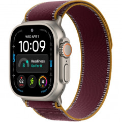 Watch Ultra 4 (2026) 49mm Natural Titanium Case with Burgundy Trail Loop M/L