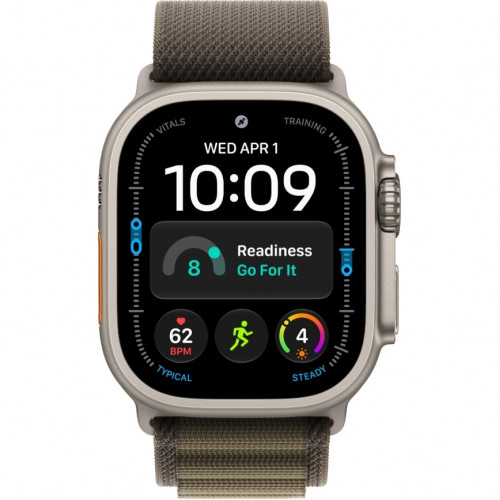Смарт-часы Apple Watch Ultra 4 (2026) 49mm Natural Titanium Case with Dark Olive Alpine Loop S