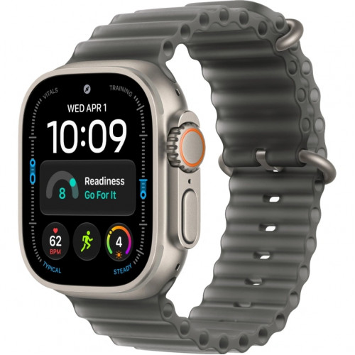 Смарт-часы Apple Watch Ultra 4 (2026) 49mm Natural Titanium Case with Translucent Black Ocean Band