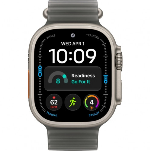 Смарт-часы Apple Watch Ultra 4 (2026) 49mm Natural Titanium Case with Translucent Black Ocean Band
