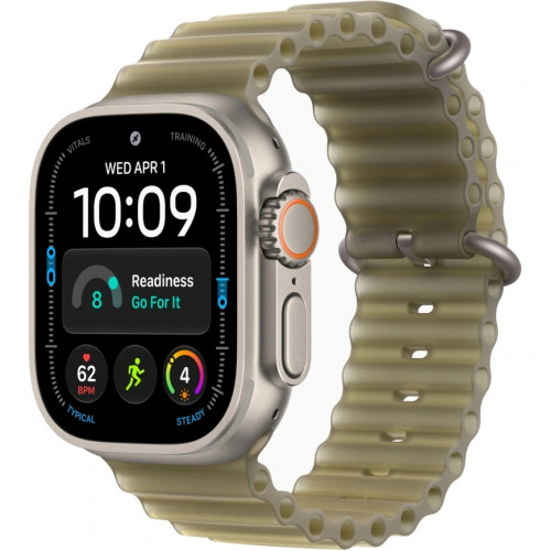 Смарт-часы Apple Watch Ultra 4 (2026) 49mm Natural Titanium Case with Translucent Kelp Ocean Band