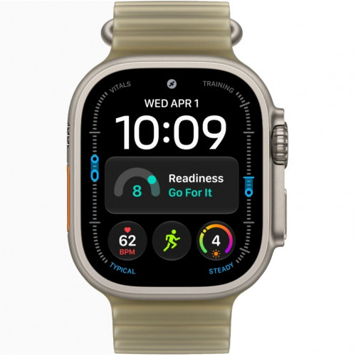 Смарт-часы Apple Watch Ultra 4 (2026) 49mm Natural Titanium Case with Translucent Kelp Ocean Band