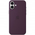 Чехол Apple Silicone Case with MagSafe для iPhone 16 Plum
