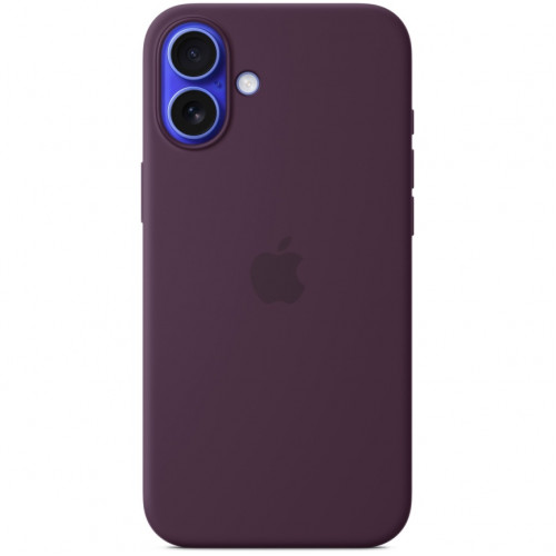 Чехол Apple Silicone Case with MagSafe для iPhone 16 Plum