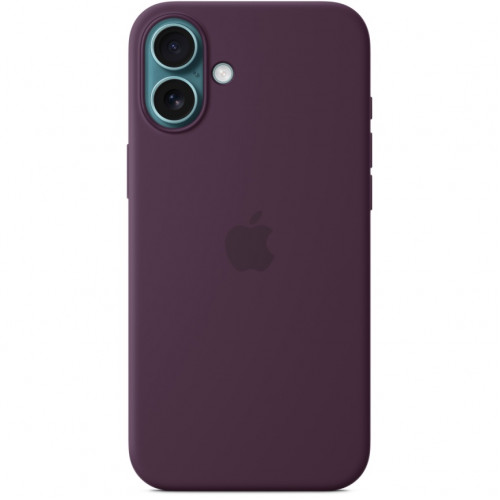 Чехол Apple Silicone Case with MagSafe для iPhone 16 Plum