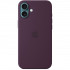 Чехол Apple Silicone Case with MagSafe для iPhone 16 Plum
