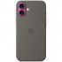 Чехол Apple Silicone Case with MagSafe для iPhone 16 Stone Grey