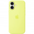 Чехол Apple Silicone Case with MagSafe для iPhone 17 Neon Yellow
