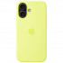 Чехол Apple Silicone Case with MagSafe для iPhone 17 Neon Yellow