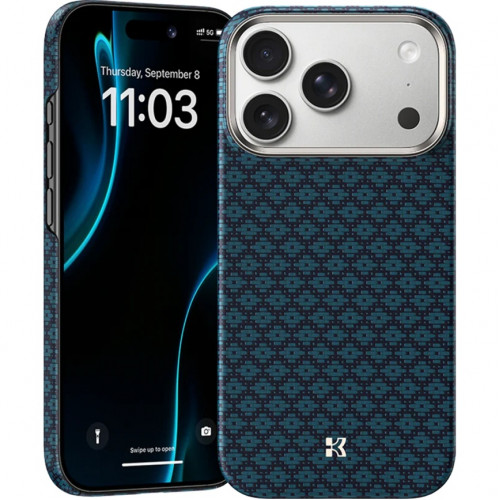 Чехол Benks ArmorGrid ArmorAir Case built with Kevlar для iPhone 17 Pro Max Azure Blue