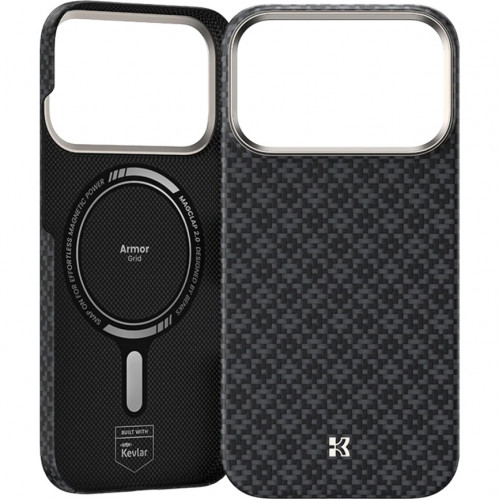 Чехол Benks ArmorGrid ArmorAir Case built with Kevlar для iPhone 17 Pro Obsidian Black