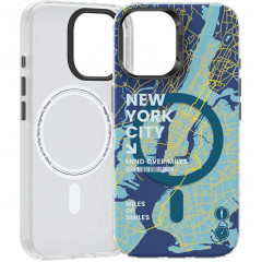 Чехол Benks Magnetic City Case with MagSafe для iPhone 16 New York