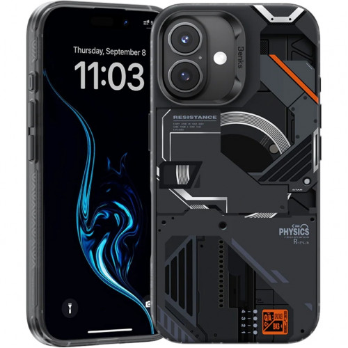 Чехол Benks Magnetic Perspective-Mecha Case with MagSafe для iPhone 16 Black