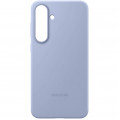 Силиконовый чехол Samsung S25 Plus, голубой