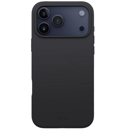Чехол Uniq Lino Hybrid Silicone Case with MagClick для iPhone 17 Pro Charcoal Gray